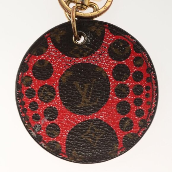 LOUIS VUITTON Yayoi Kusama Porte Cles Monogram Pumpkin Charm M66738 Auth 138042 - Picture 10 of 13